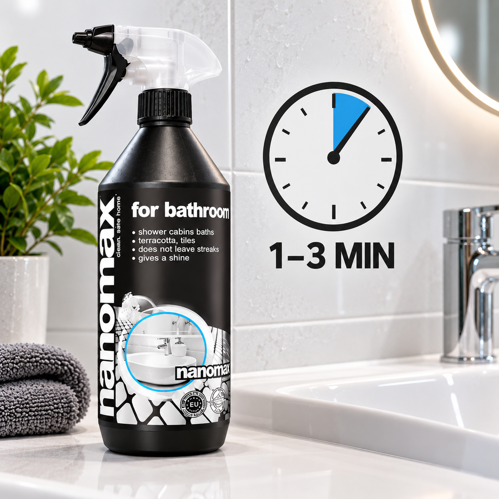 Bathroom and Sanitary Facilities Cleaner, nanomax PRO, 1000 ml