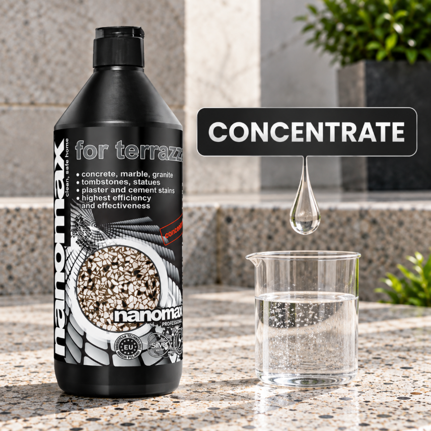 Floor Cleaner for Paving, Terrazzo and Stone, nanomax PRO, 1000 ml