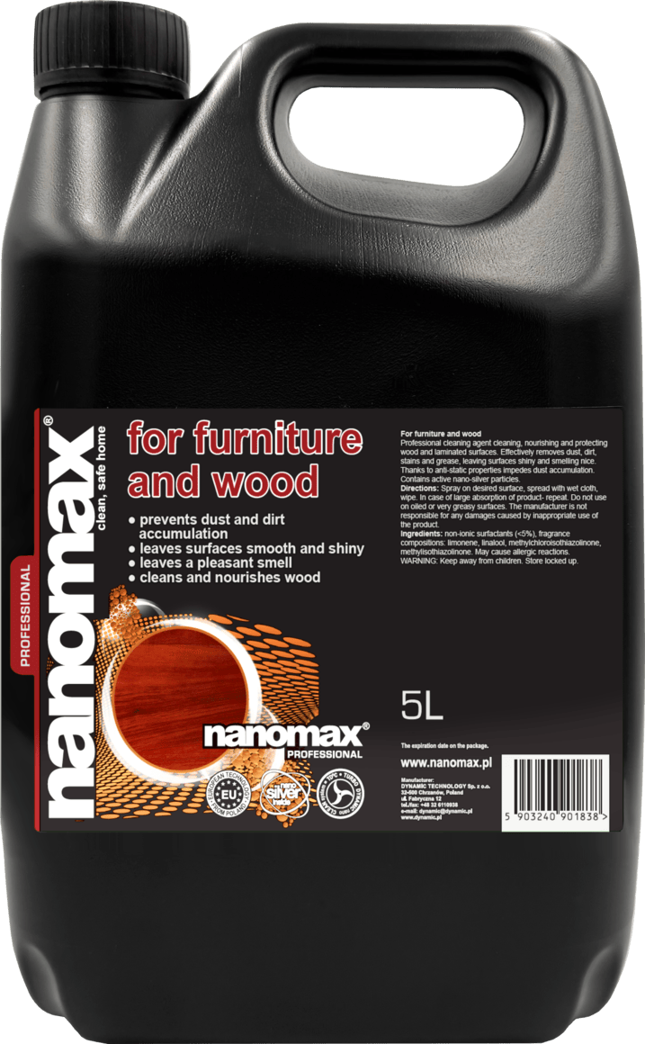 Furniture and Wood Cleaner, nanomax PRO, 5000 ml