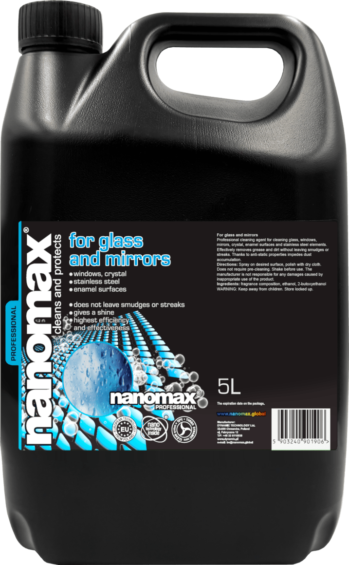 Window and Glass Cleaner, nanomax PRO, 5000 ml