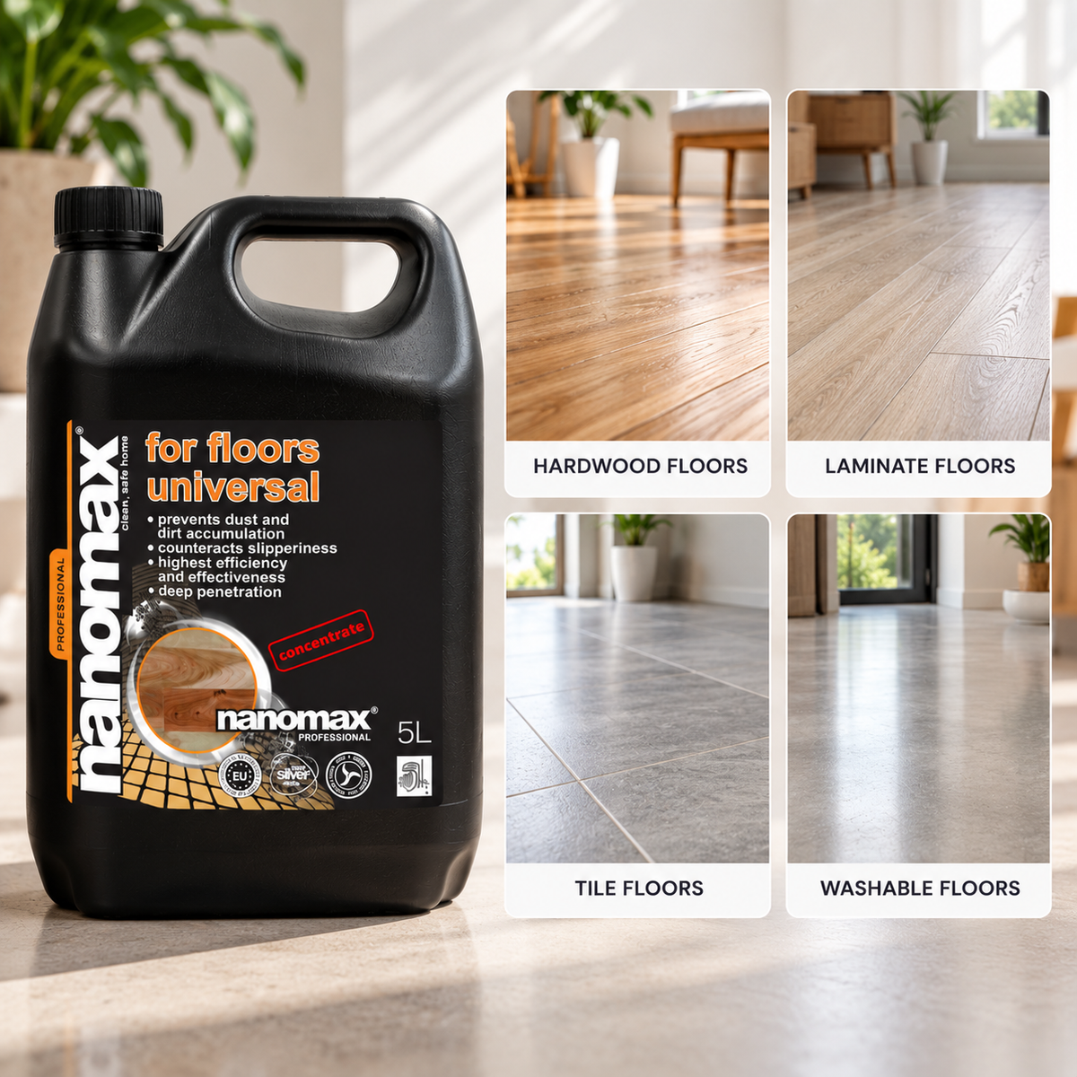 Universal Floor Cleaner, nanomax PRO, 5000 ml