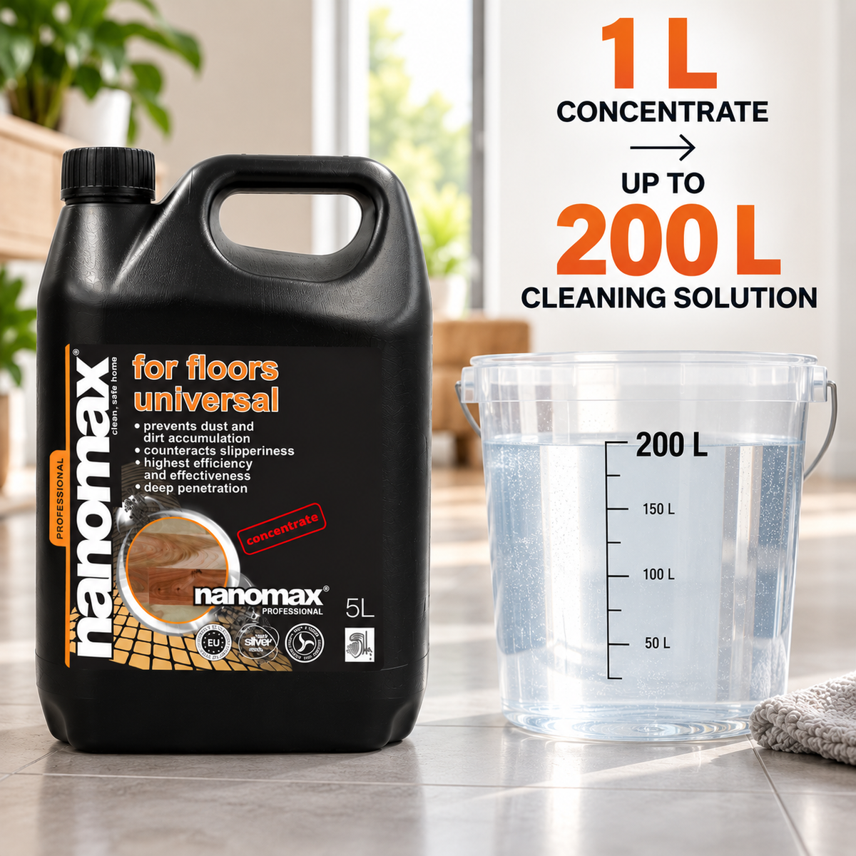 Universal Floor Cleaner, nanomax PRO, 5000 ml