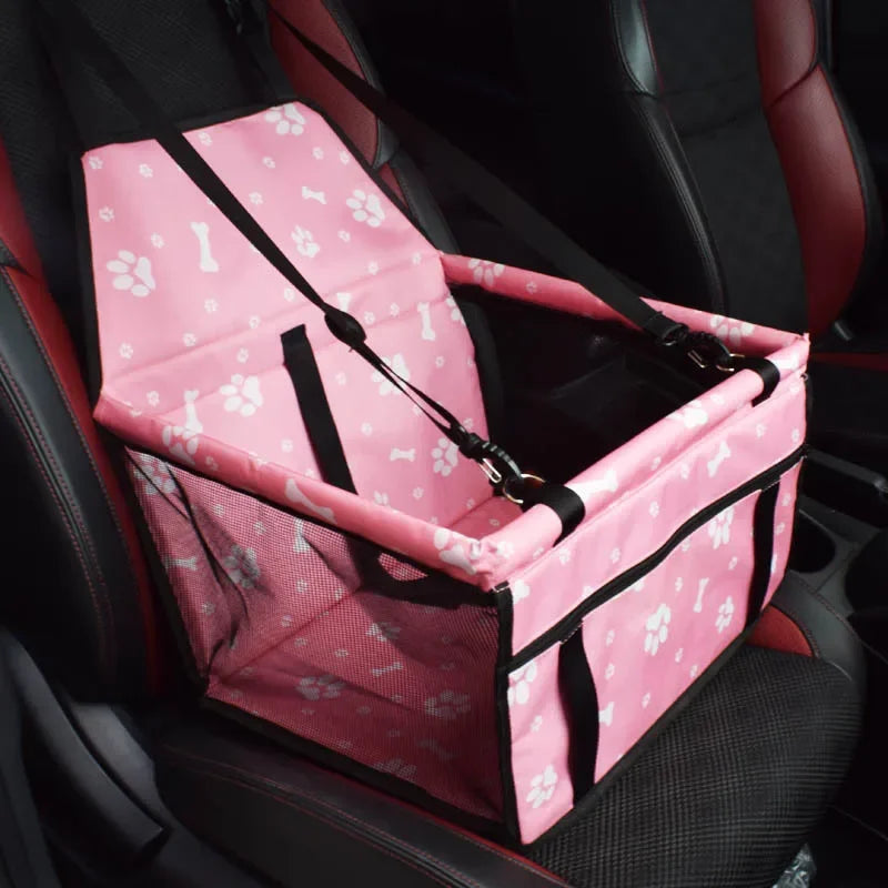 Pet travel safety carrier with mesh windows