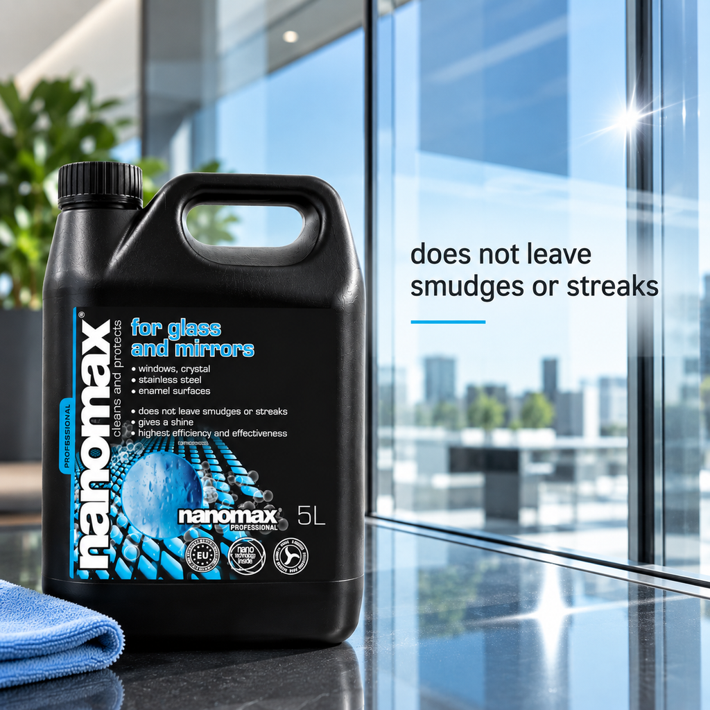 Window and Glass Cleaner, nanomax PRO, 5000 ml