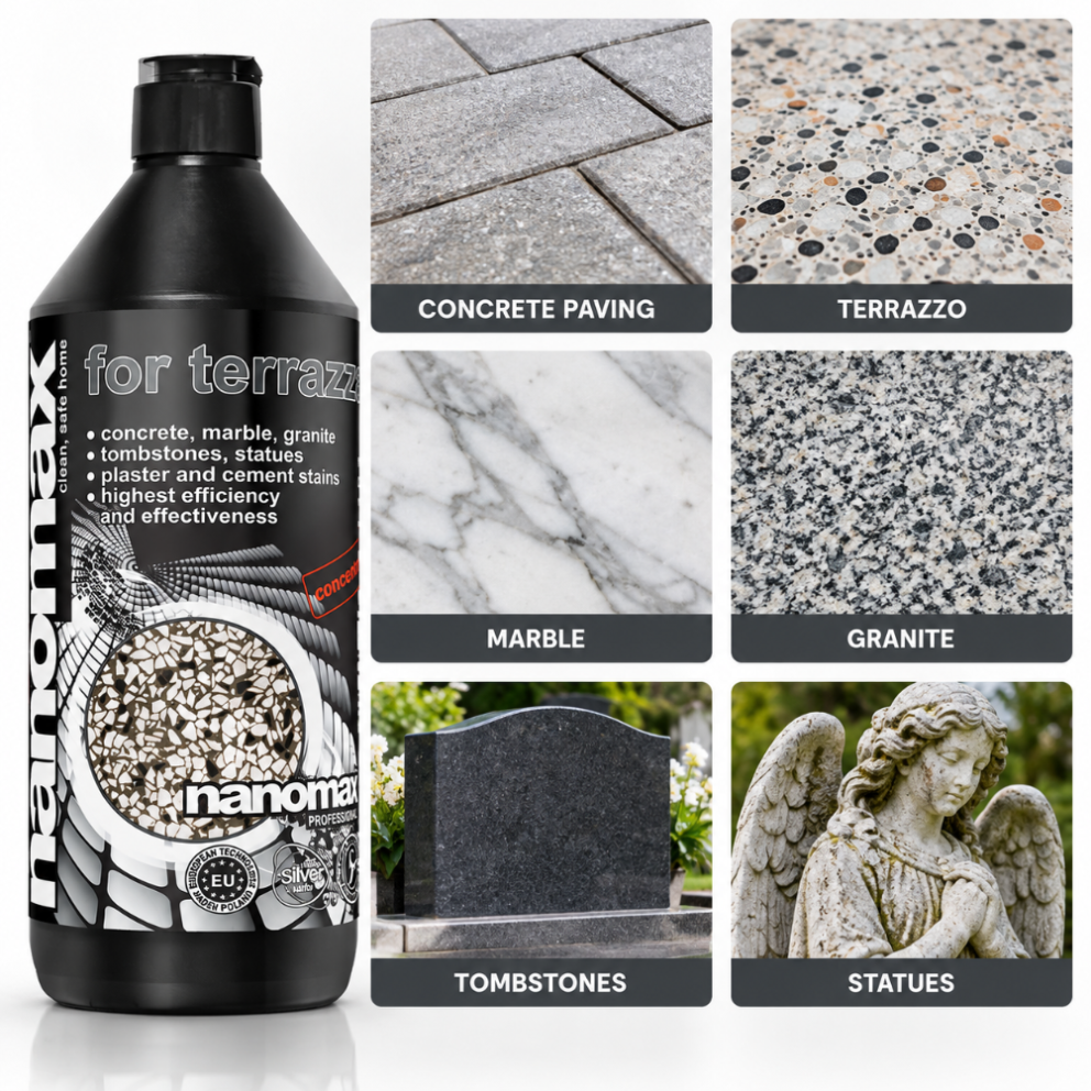 Floor Cleaner for Paving, Terrazzo and Stone, nanomax PRO, 1000 ml