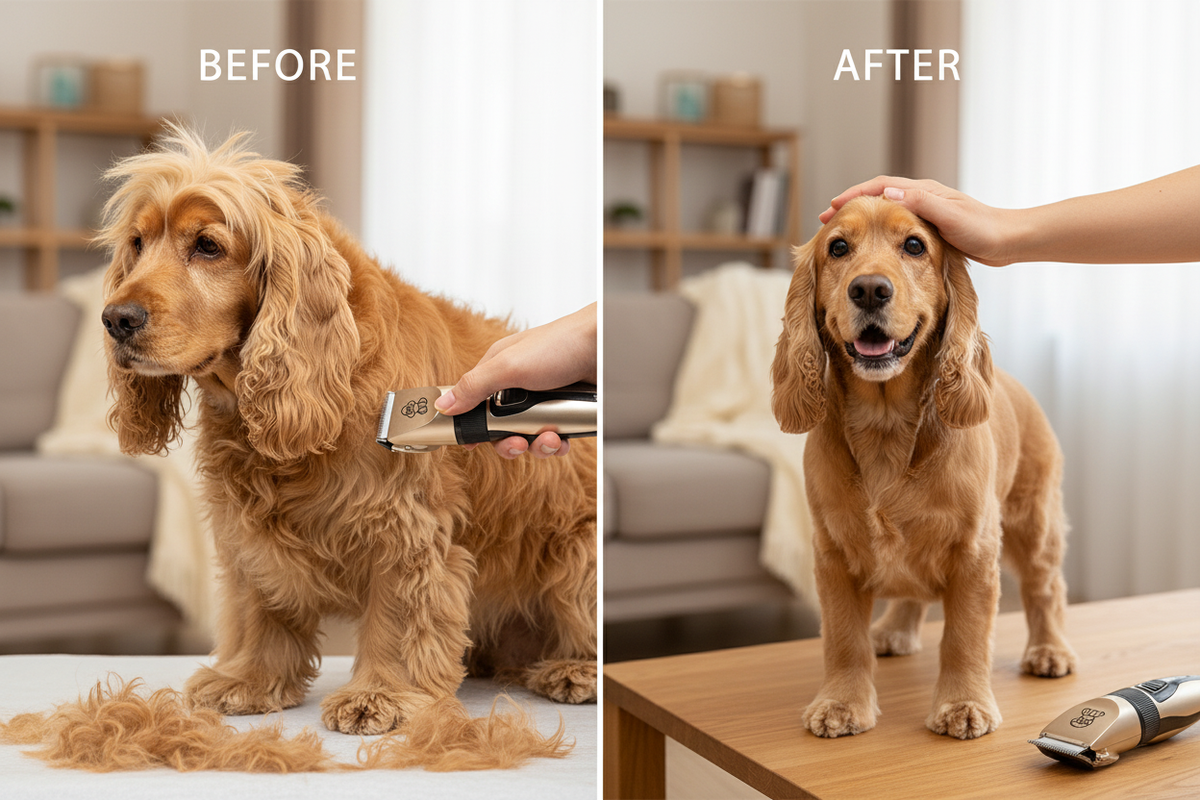 Before/After grooming