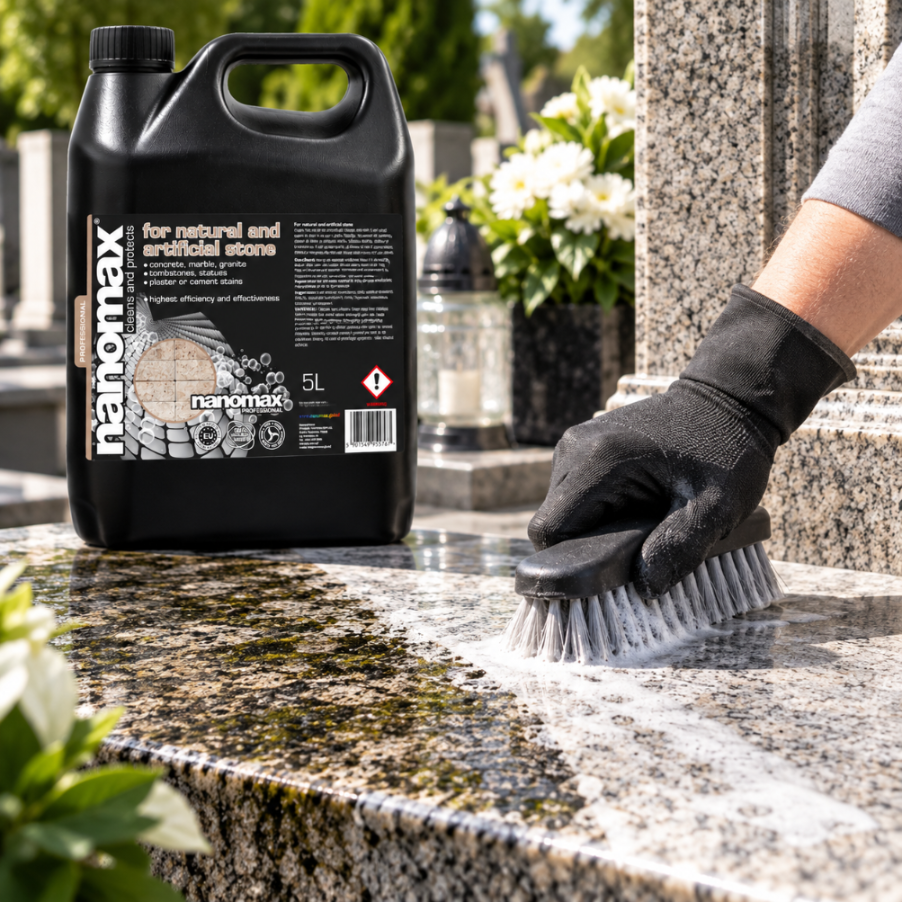 Stone Cleaner for Statues and Tombstones, nanomax PRO, 5000 ml