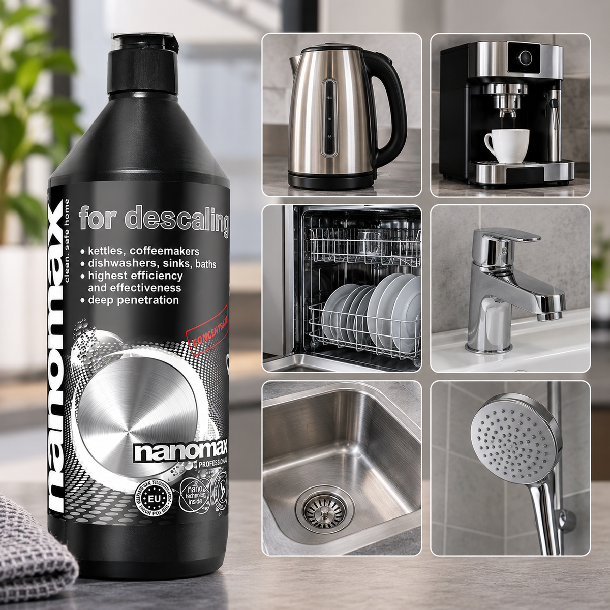 Descaler, nanomax PRO, 1000 ml