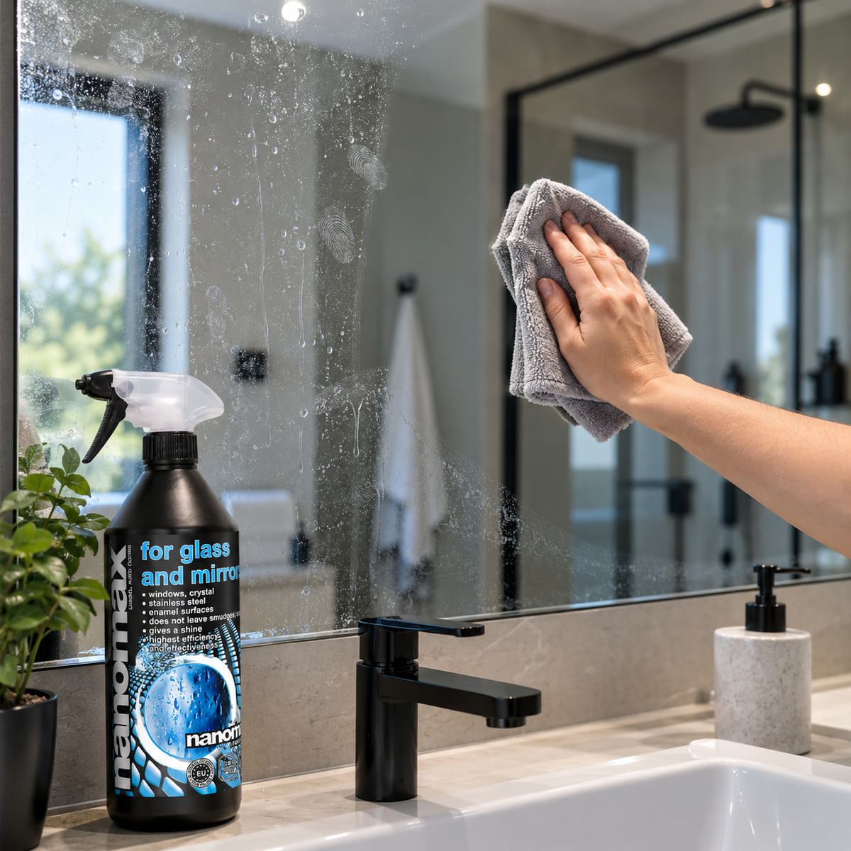 Window and Glass Cleaner, nanomax PRO, 1000 ml