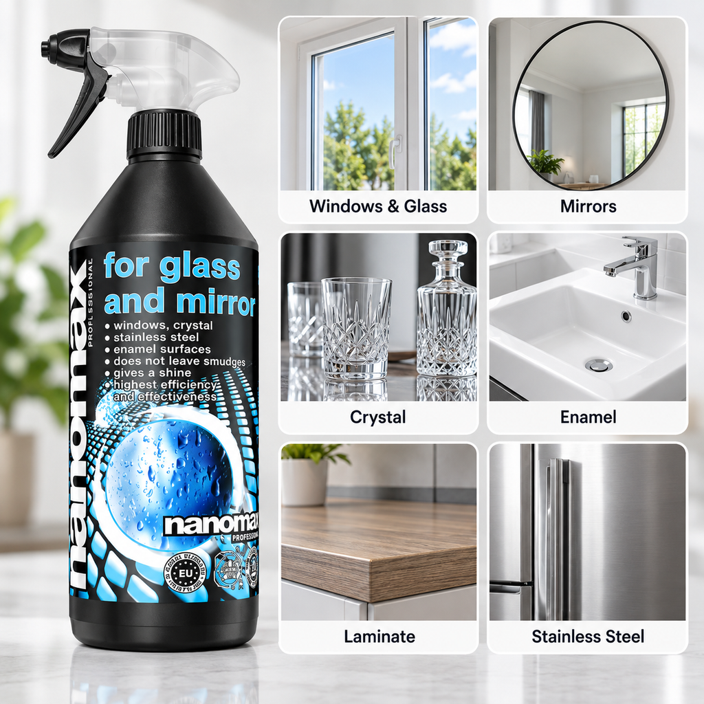 Window and Glass Cleaner, nanomax PRO, 1000 ml
