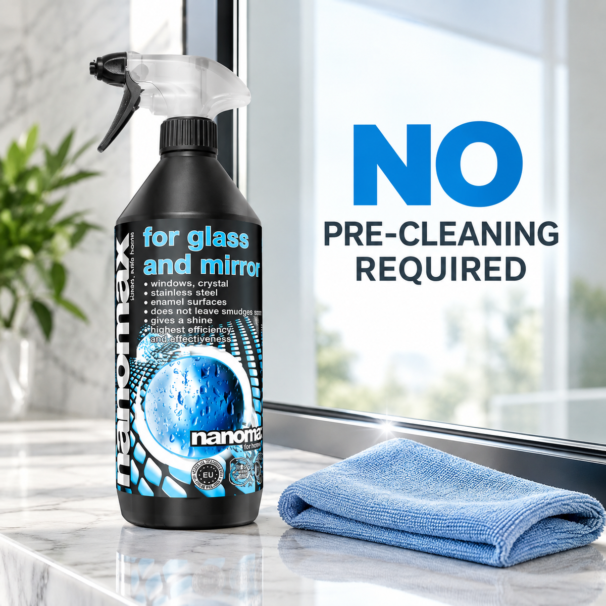 Window and Glass Cleaner, nanomax PRO, 1000 ml