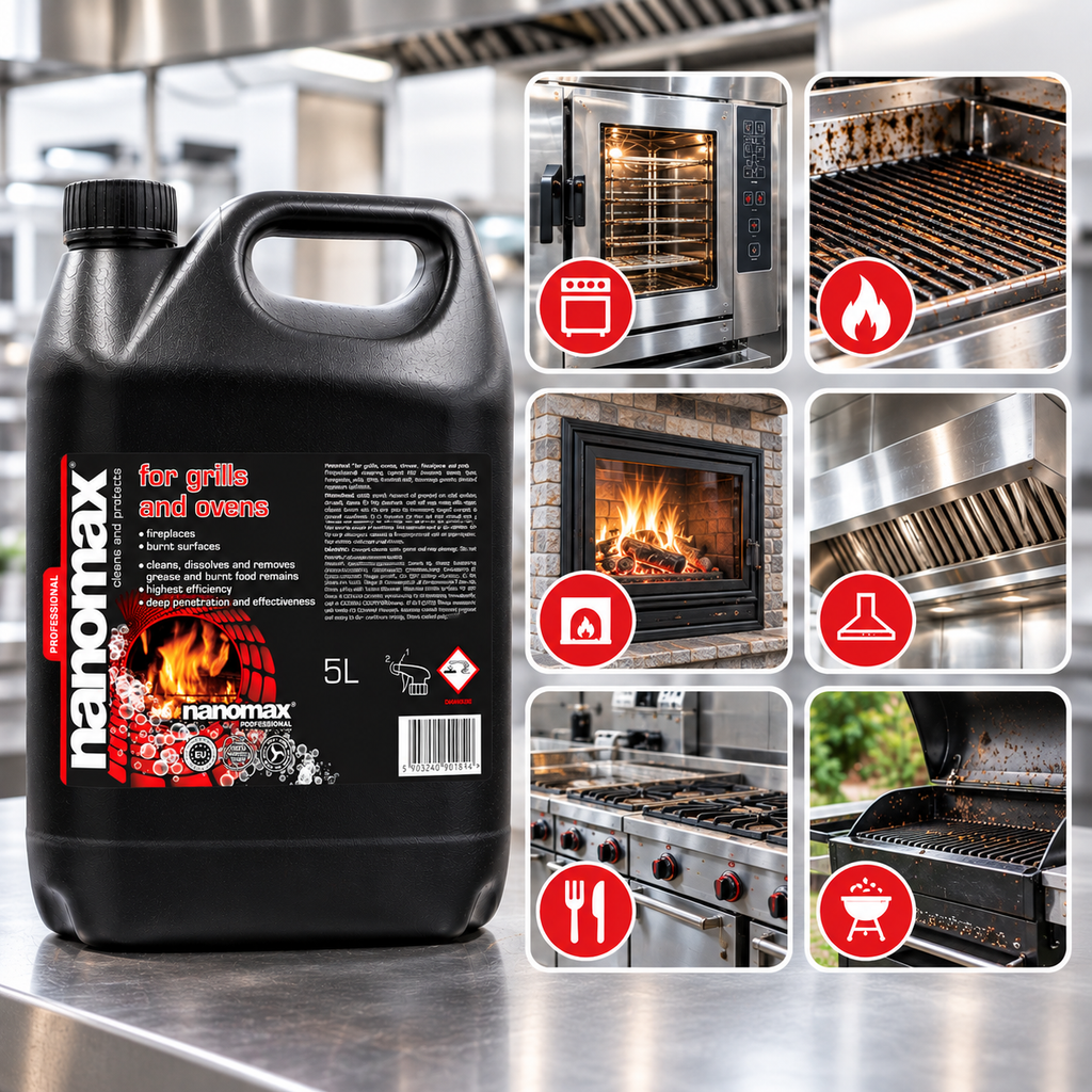 Oven, Fireplace and Grill Cleaner, nanomax PRO, 5000 ml