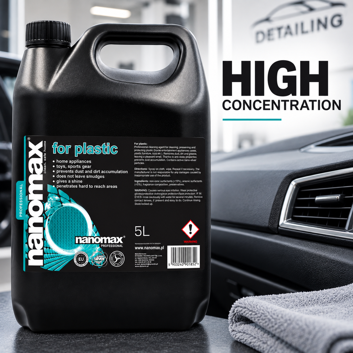 Plastic Cleaner, nanomax PRO, 5000 ml