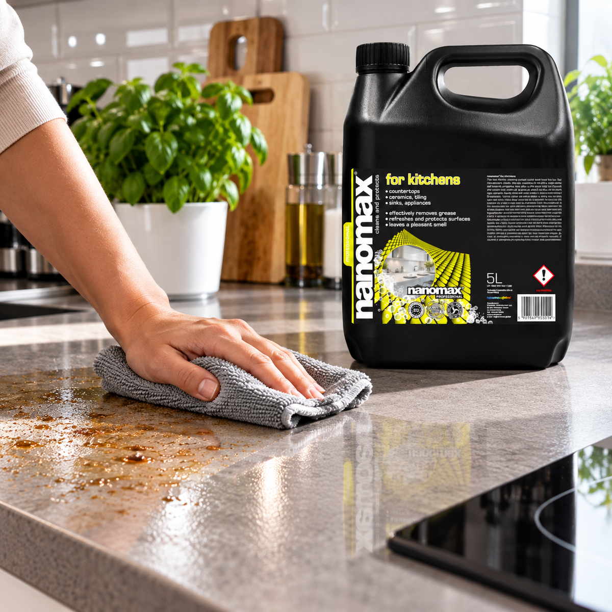 Kitchen and Worktop Cleaner, nanomax PRO, 5000 ml